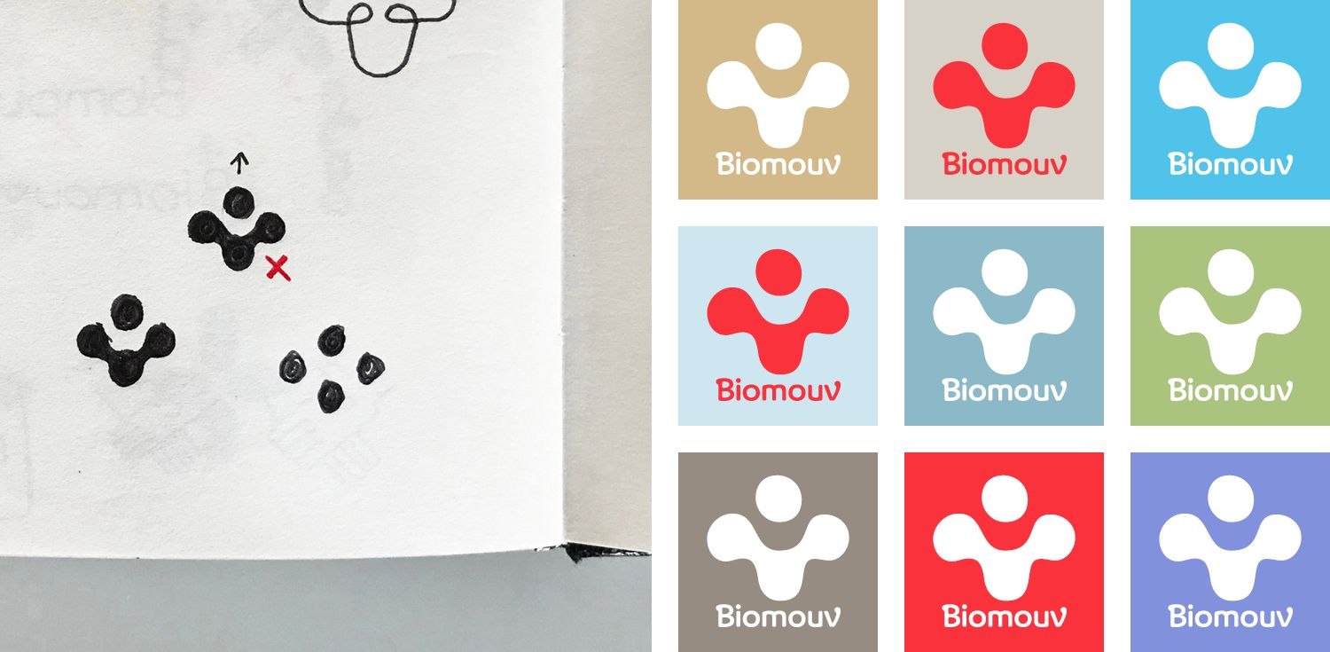 Biomouv - Logotype, territoire, normalisation - Laurent Muller, Brand identity