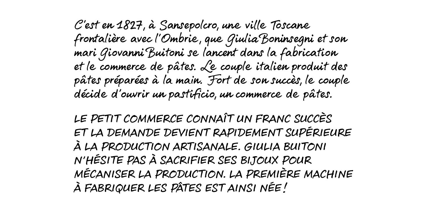 Buitoni - Fonte produits - Laurent Muller, Brand Identity