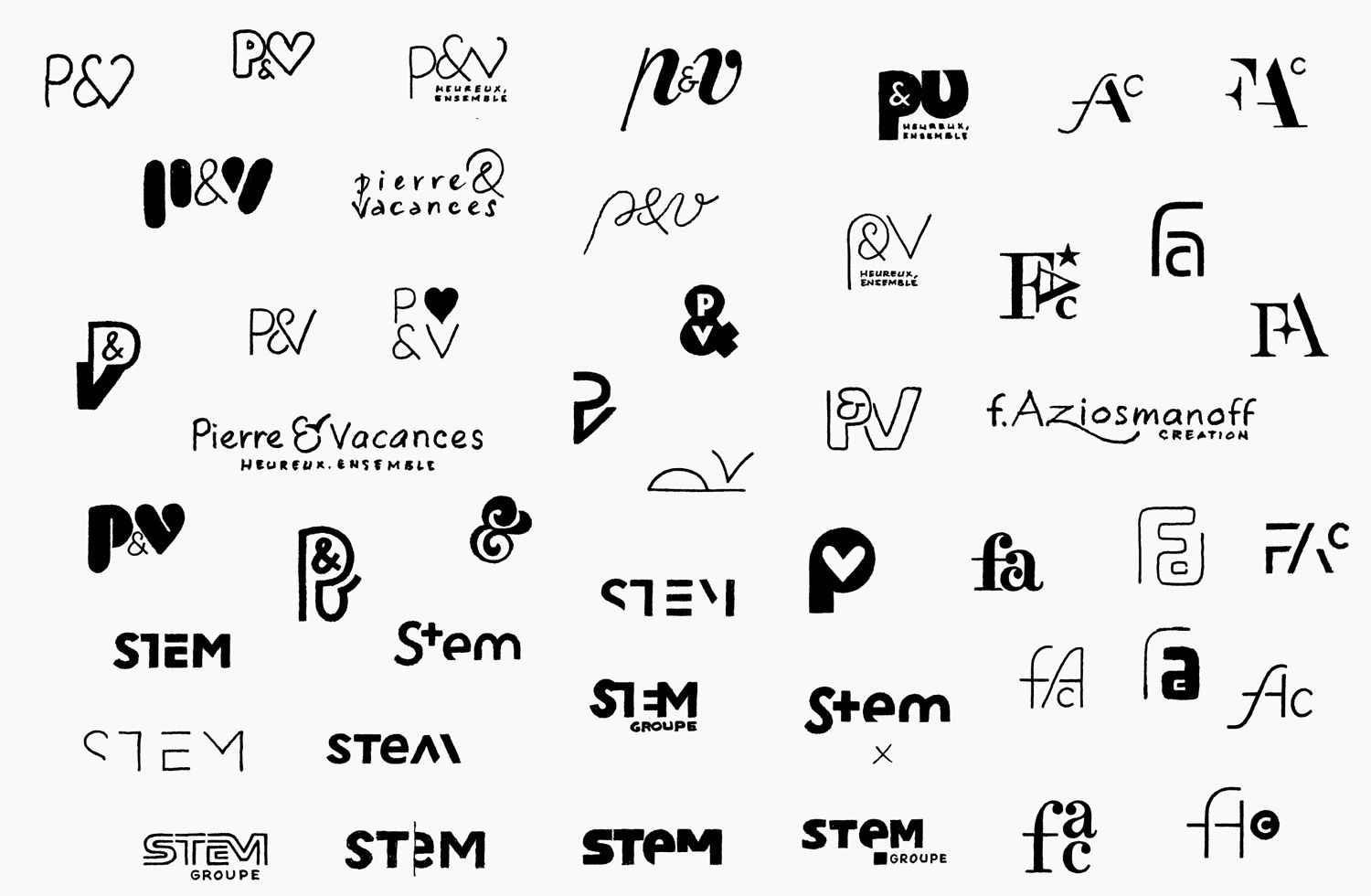 Carnets de logotypes et de typographies - Laurent Muller, Brand Identity