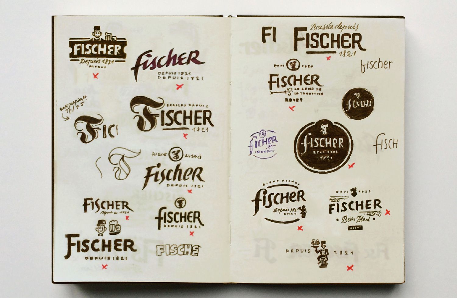 Carnets de logotypes et de typographies - Laurent Muller, Brand Identity