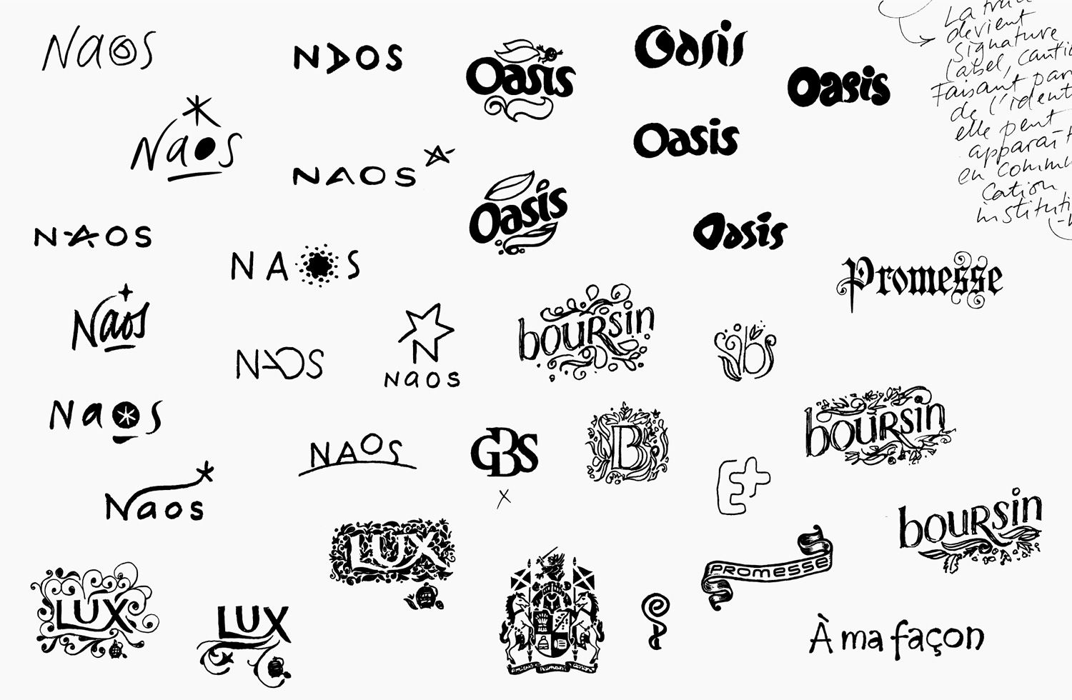 Carnets de logotypes et de typographies - Laurent Muller, Brand Identity