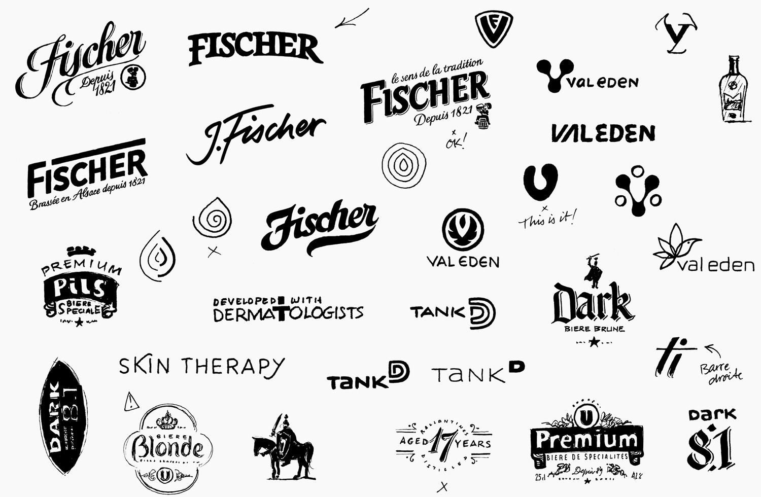 Carnets de logotypes et de typographies - Laurent Muller, Brand Identity