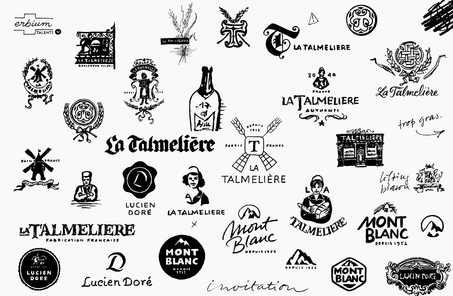 Carnets de logotypes et de typographies - Laurent Muller, Brand Identity
