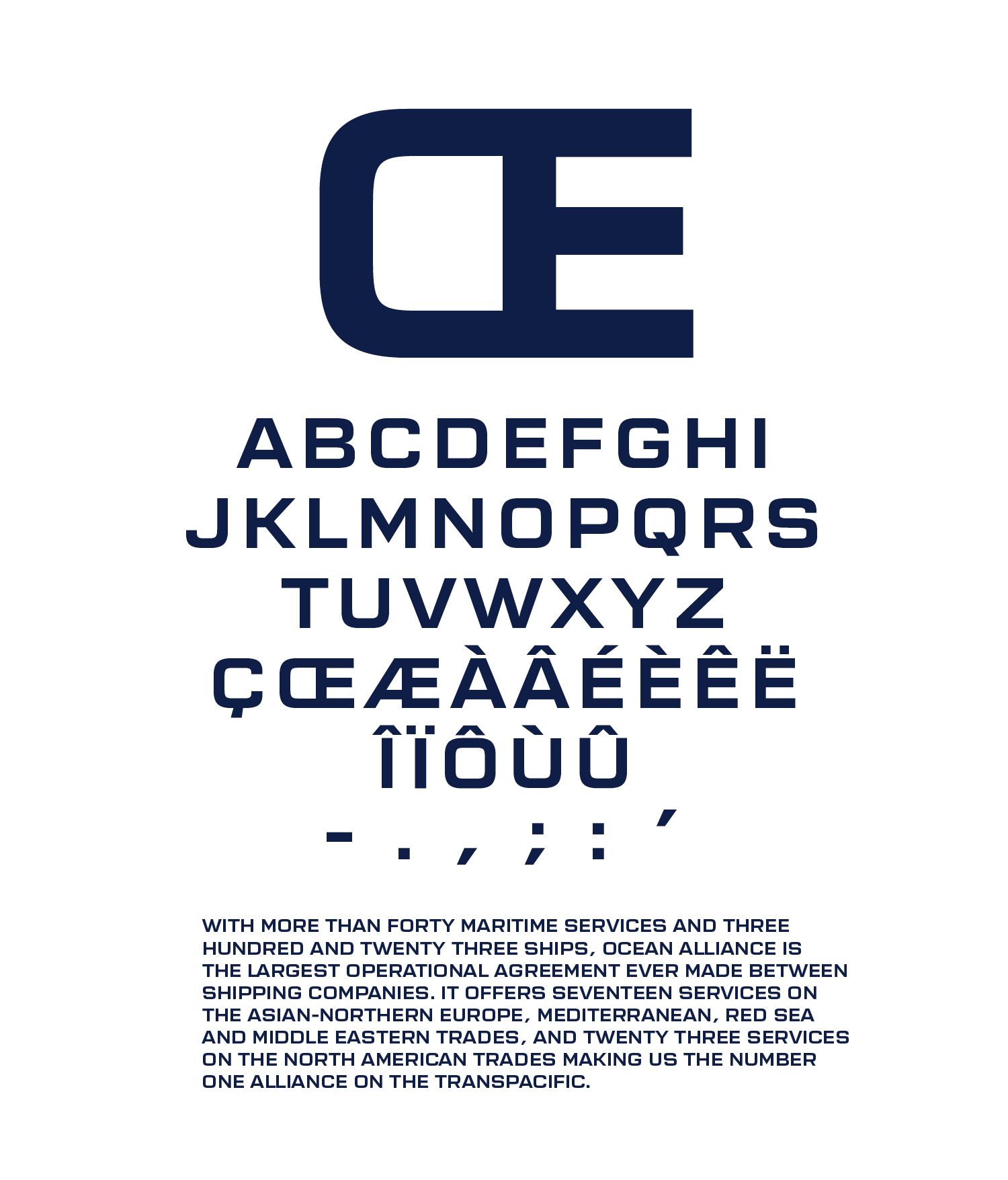 CMA CGM - Fonte identitaire - Laurent Muller, Brand Identity