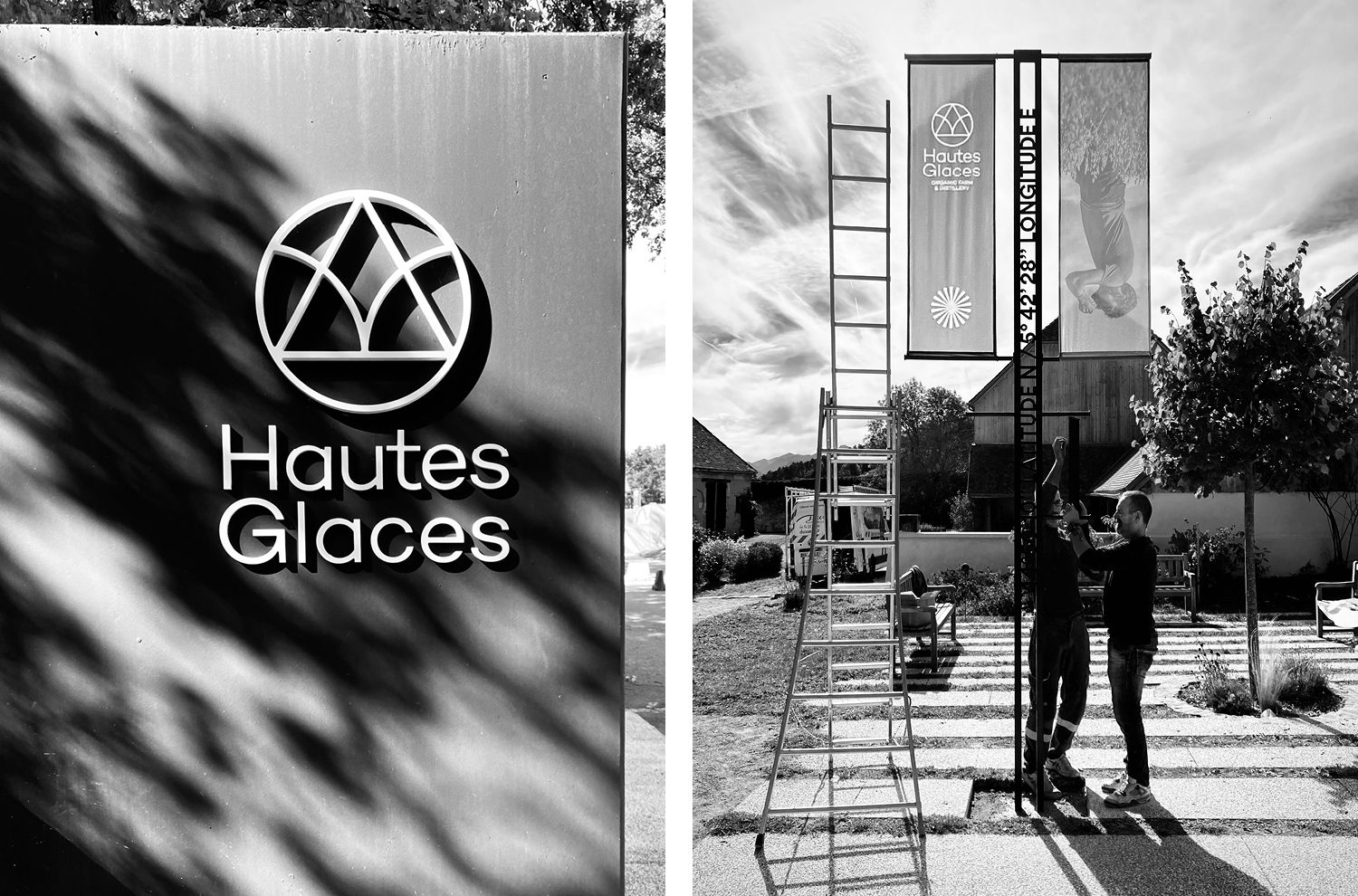 Hautes Glaces - Plateforme, logotype, territoire, packaging, photo, signe, charte - Laurent Muller, Brand identity