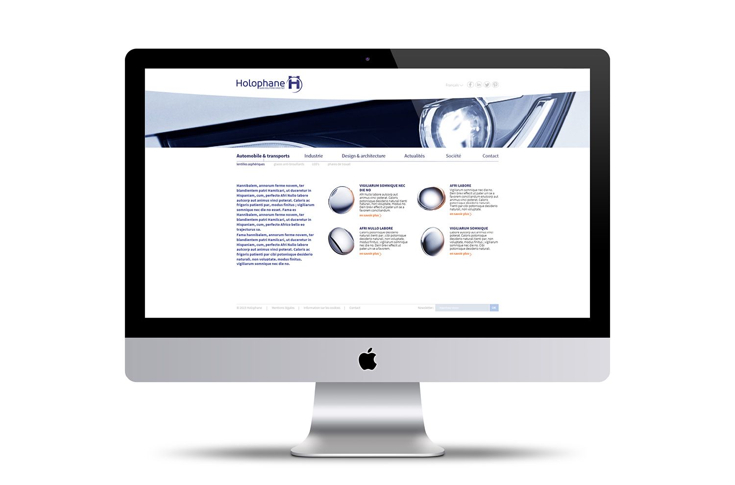 Holophane - Plateforme, logotype, territoire, normalisation - Laurent Muller, Brand identity