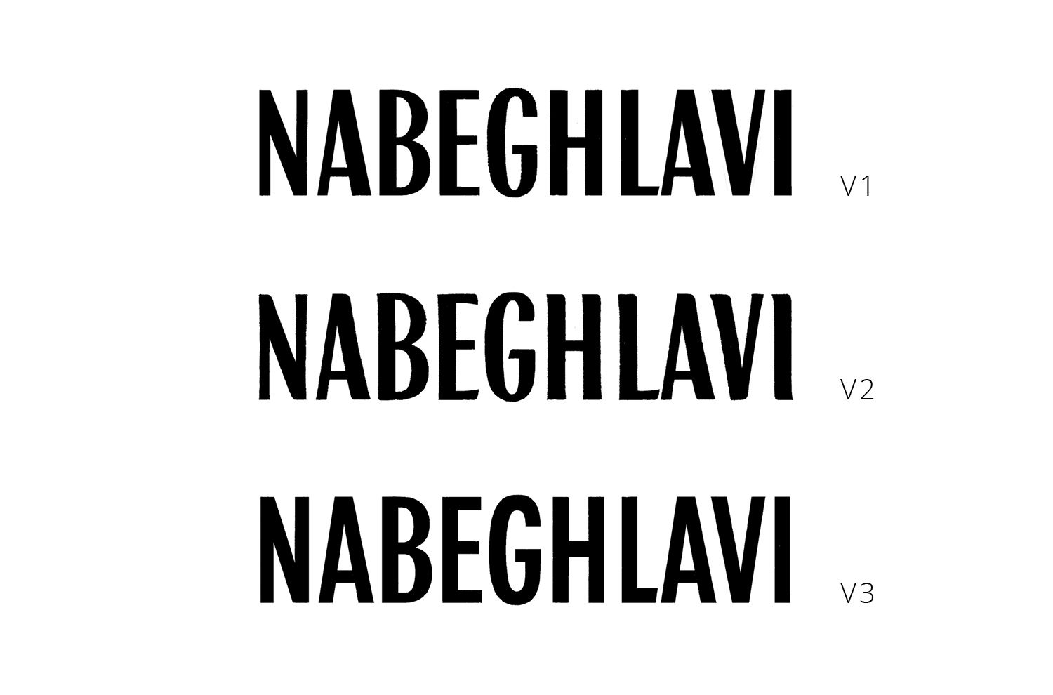 Nabeghlavi - Logotype - Laurent Muller, Brand identity