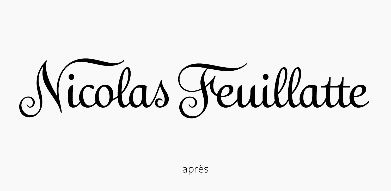 Nicolas Feuillatte - Typographie - Laurent Muller, Brand Identity
