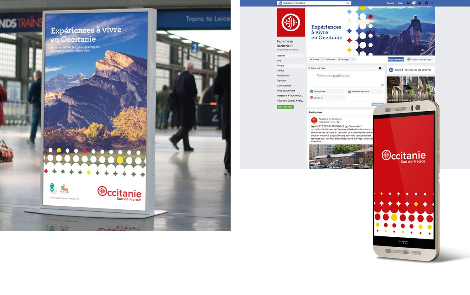 Occitanie Tourisme - Logotype, territoire, normalisation - direction de création - Laurent Muller, Brand identity