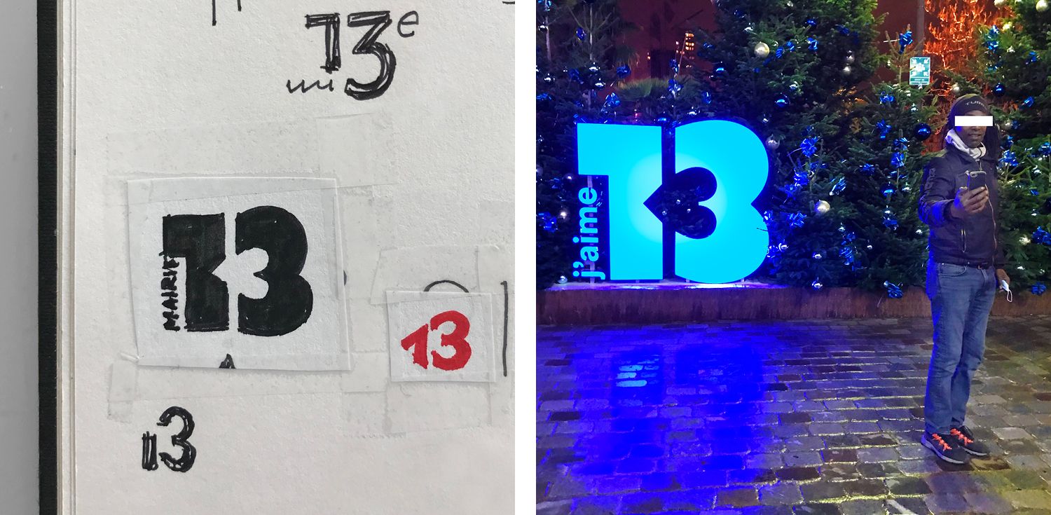 Paris 13e - Logotype, territoire, normalisation - Laurent Muller, Brand identity