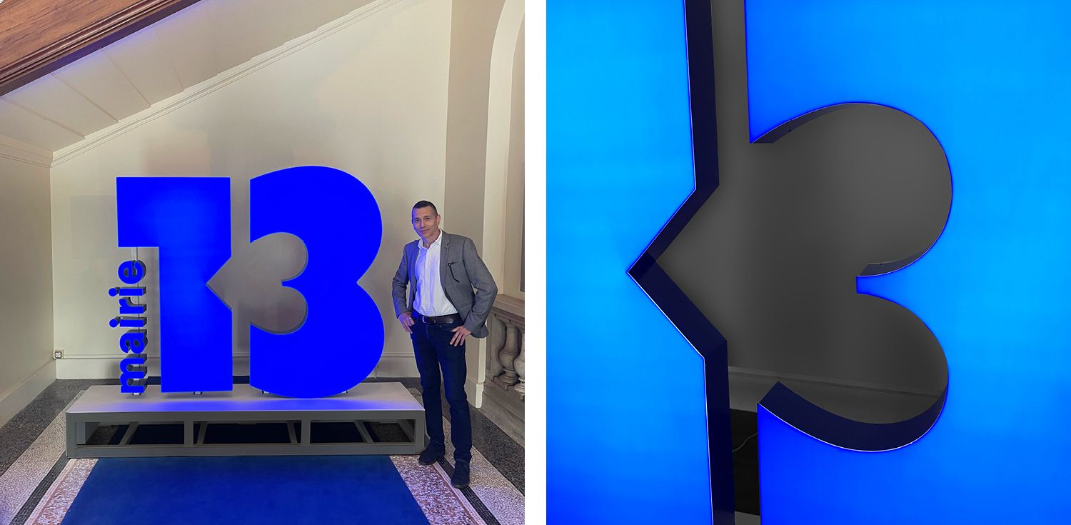 Paris 13e - Logotype, territoire, normalisation - Laurent Muller, Brand identity