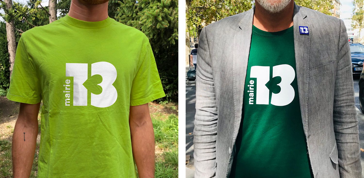 Paris 13e - Logotype, territoire, normalisation - Laurent Muller, Brand identity