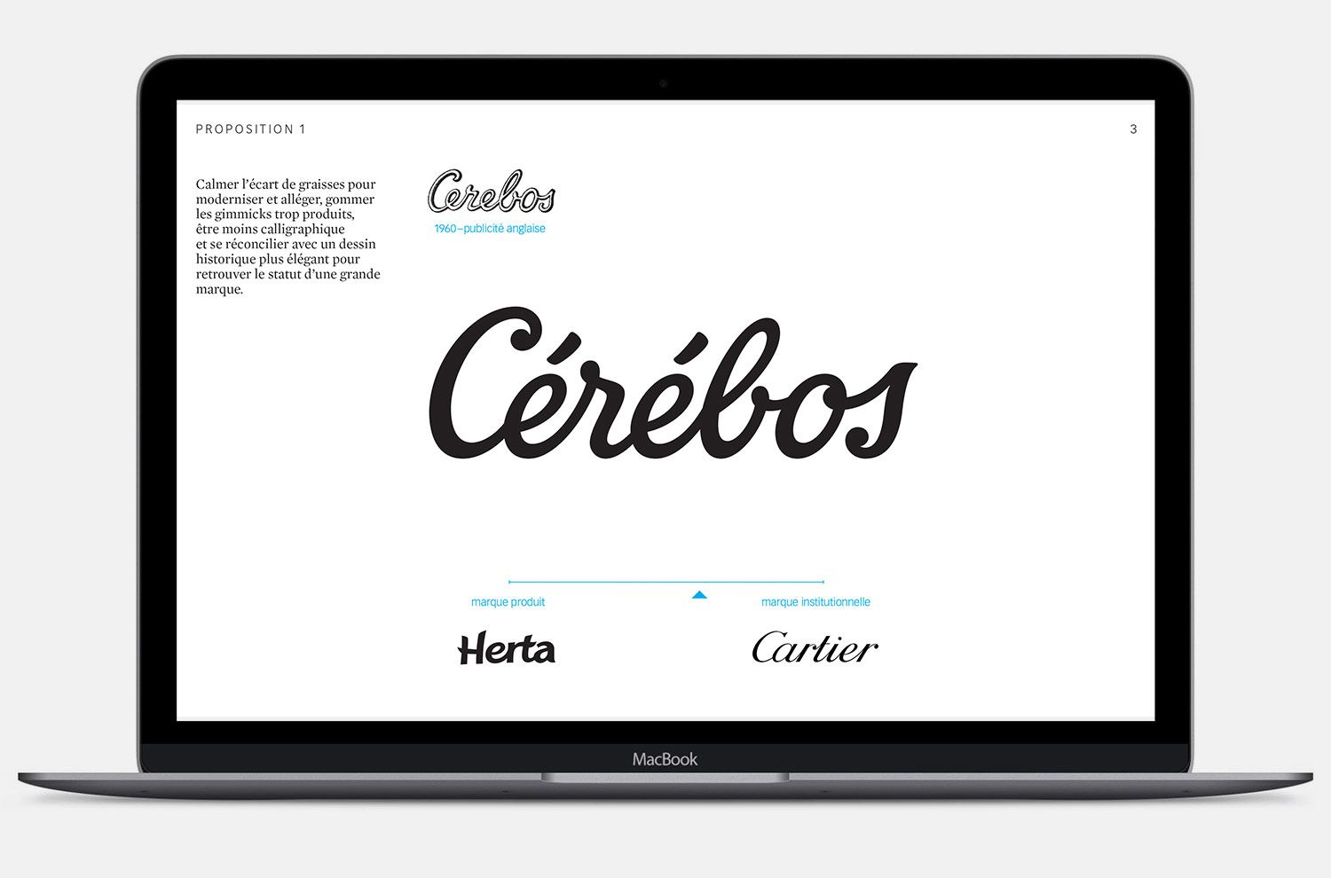 Cérébos - Typographie - Laurent Muller, Brand Identity