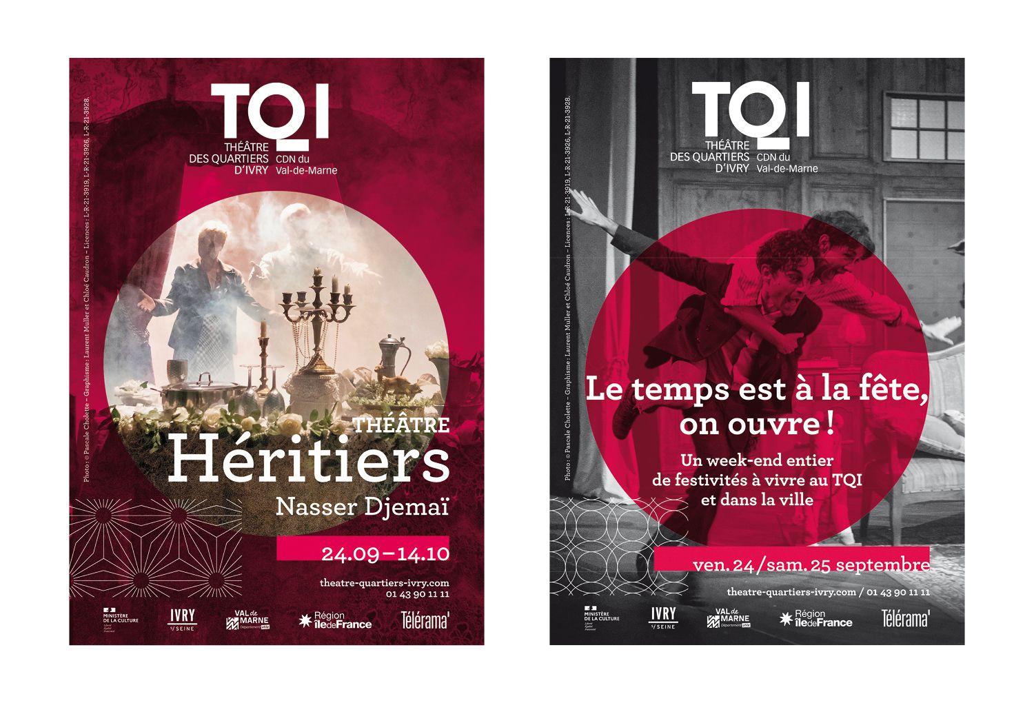 Théâtre des Quartiers d'Ivry TQI - Logotype, territoire, communication, normalisation - Laurent Muller, Brand identity