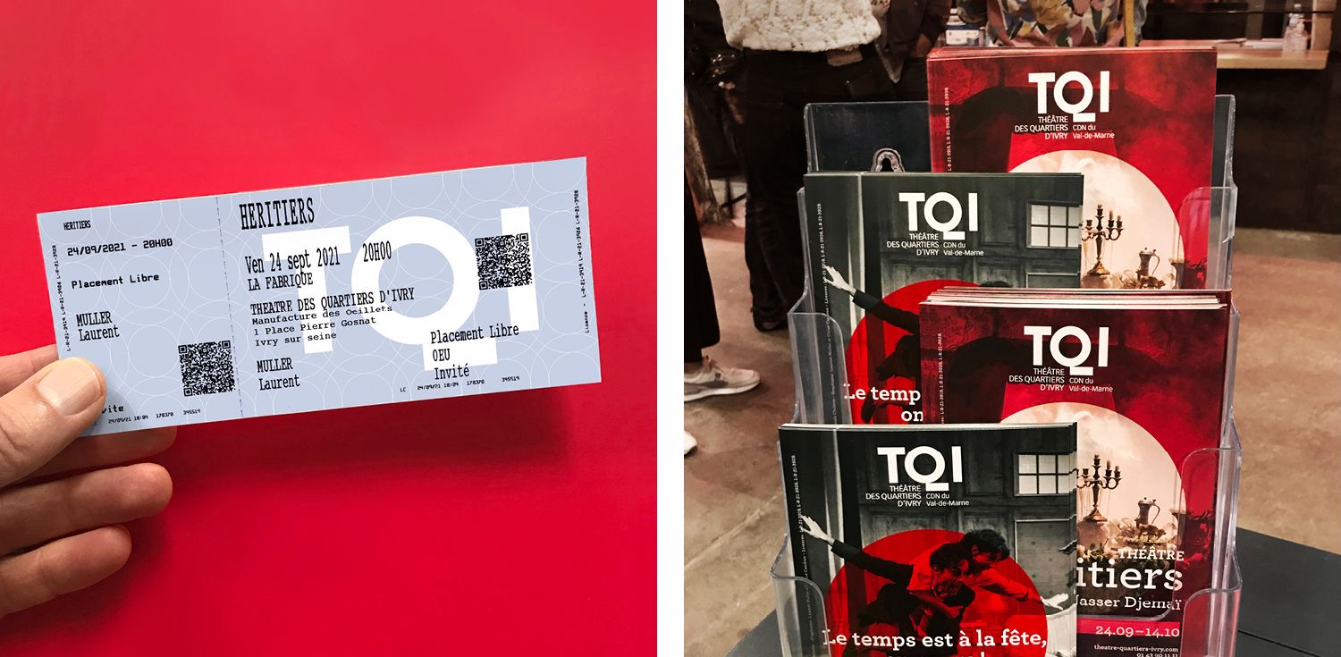 Théâtre des Quartiers d'Ivry TQI - Logotype, territoire, communication, normalisation - Laurent Muller, Brand identity