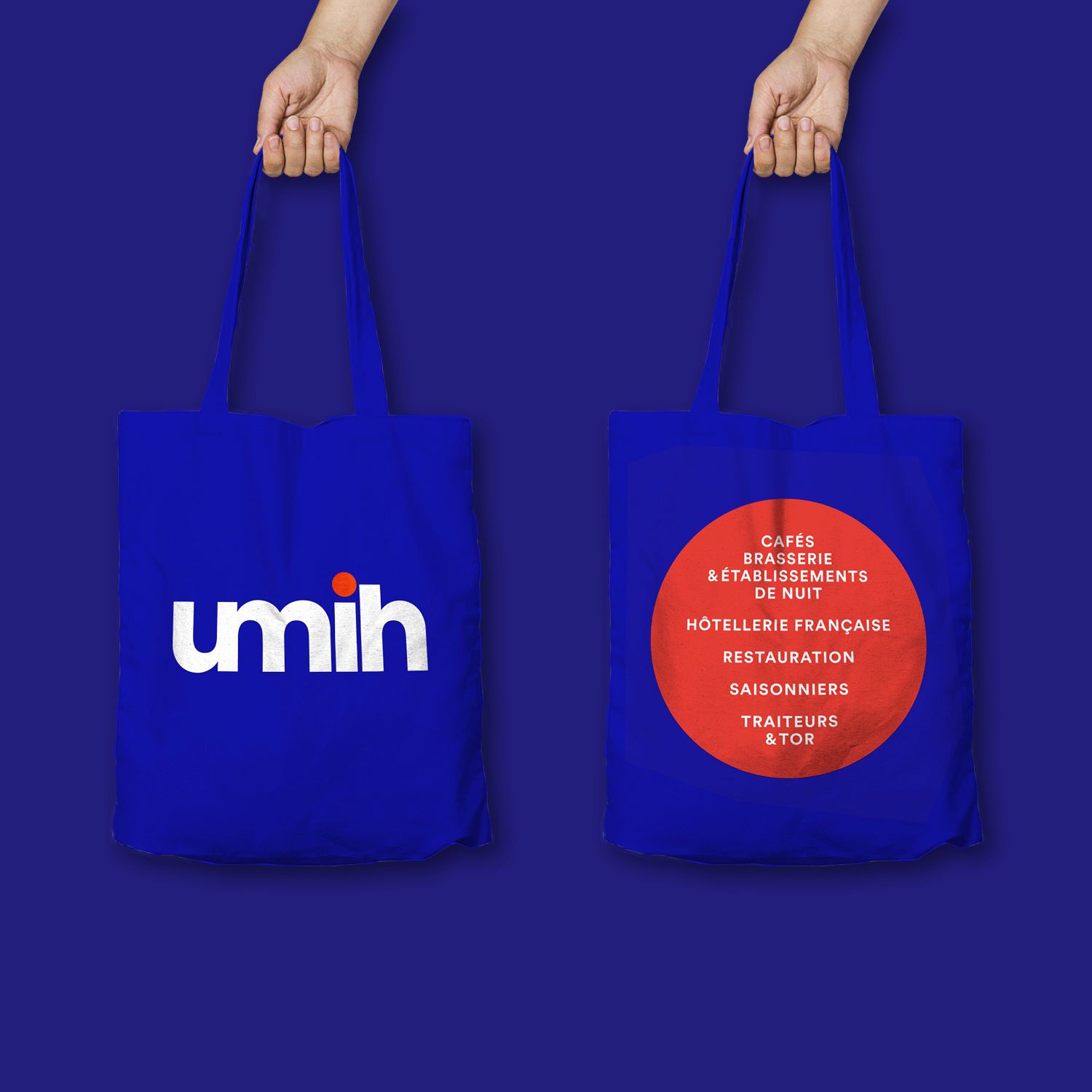 Umih - logotype, architecture de marque et système graphique, normalisation - Laurent Muller, Brand identity