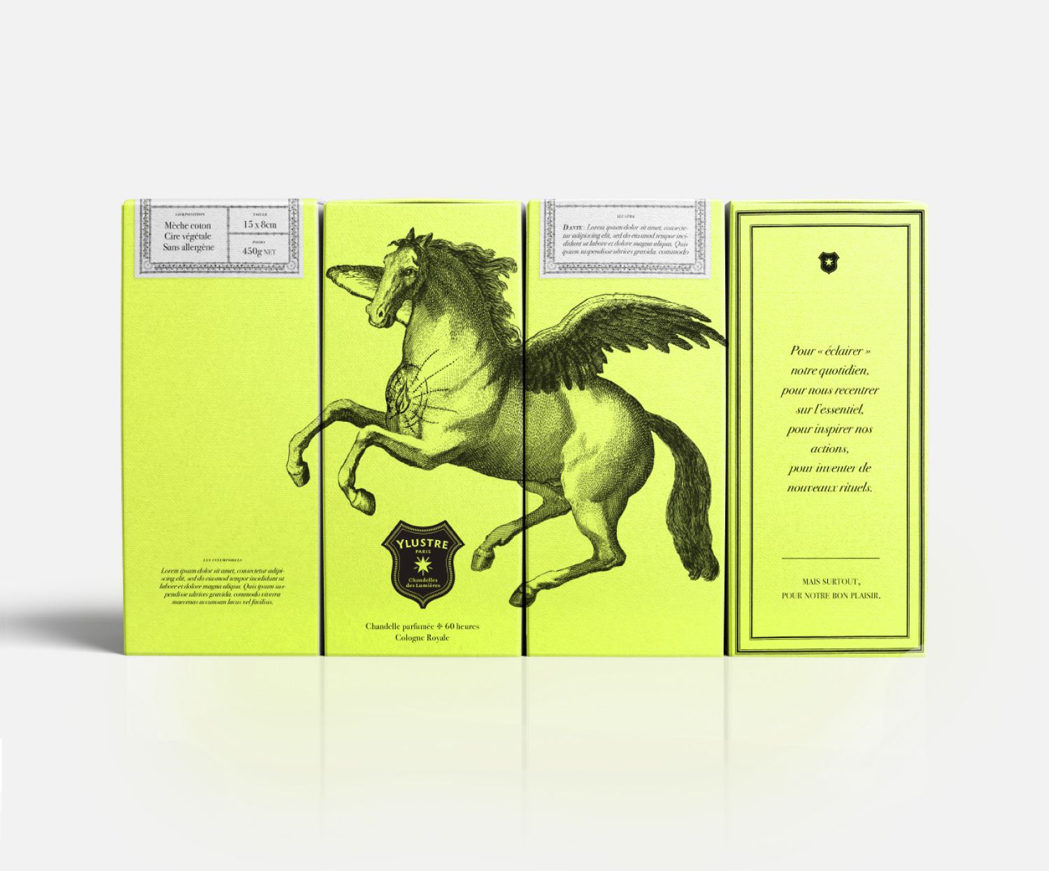 Ylustre - Plateforme visuelle, logotype, territoire, packaging, direction de creation - Laurent Muller, Brand identity